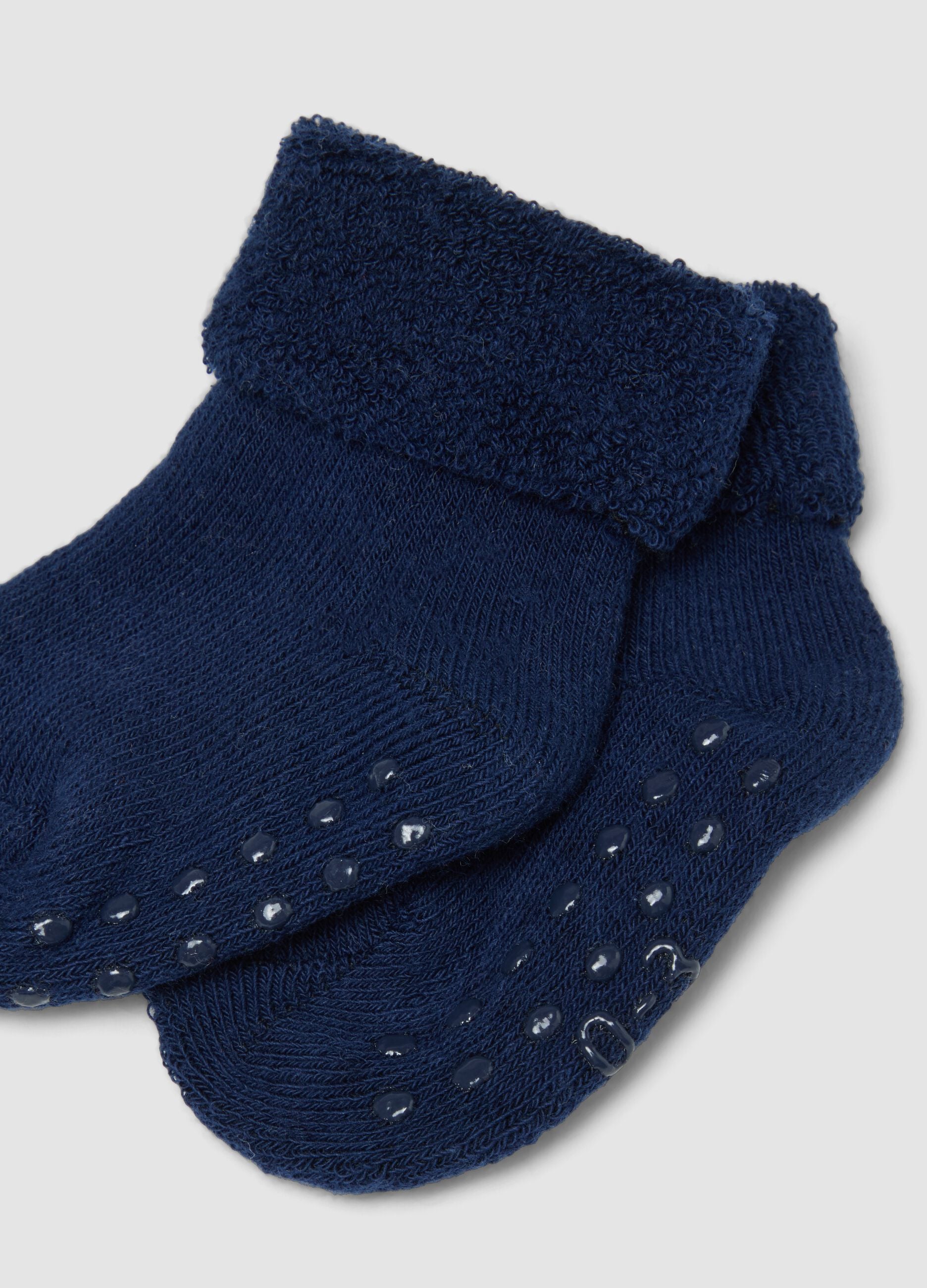 Pack of 4 multicolour organic cotton-blend baby socks