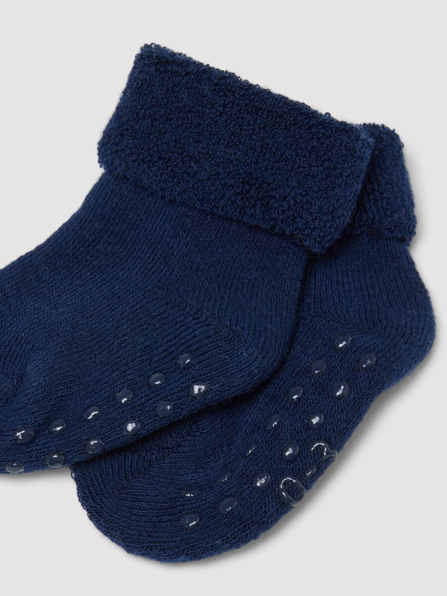 Pack of 4 multicolour organic cotton-blend baby socks_1