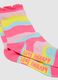 Girl's Regular Fit Multicolour Cotton Blend Socks Tripack_1