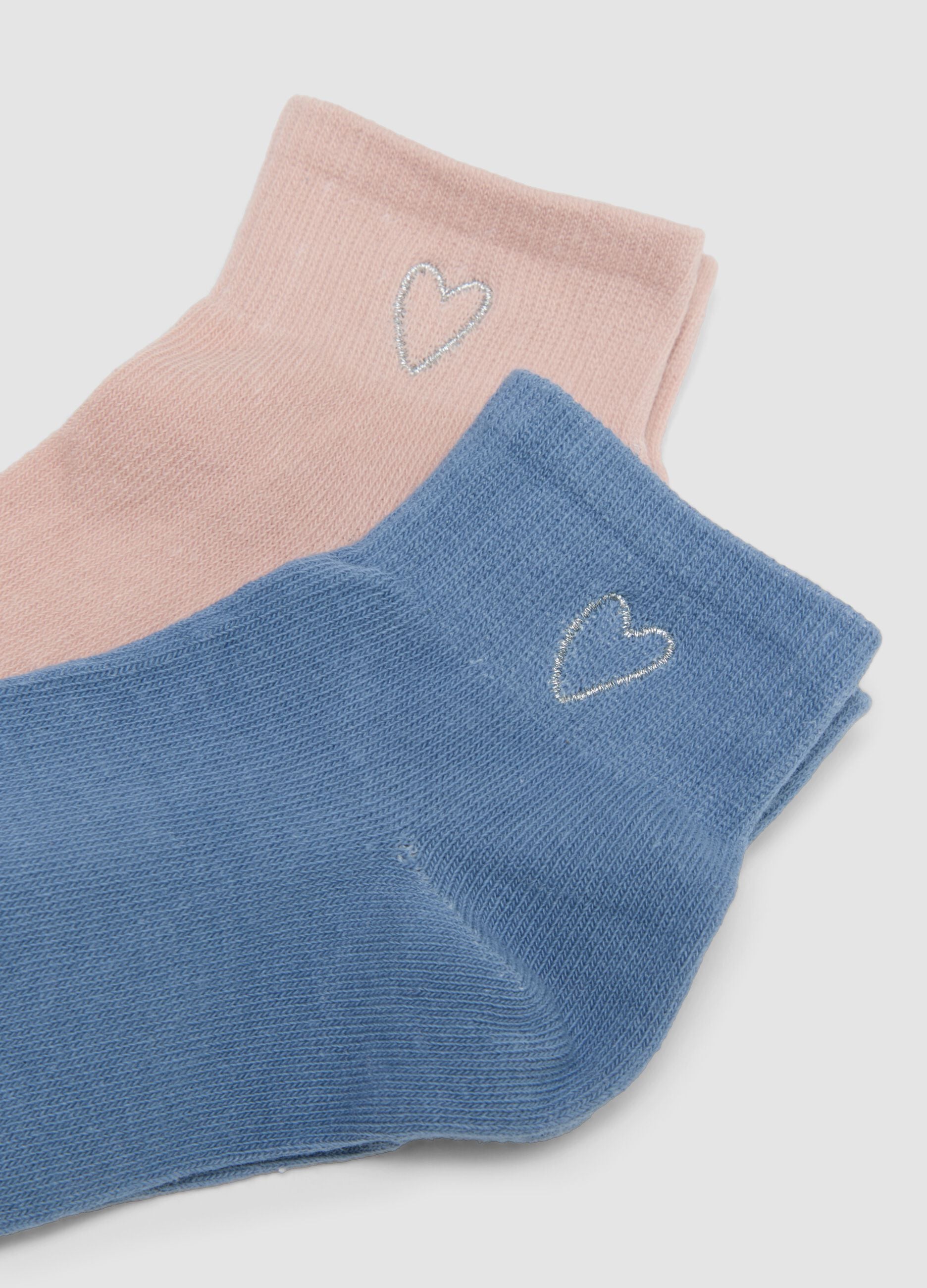 Pack of five multicoloured ankle socks in stretch cotton blend