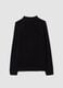 Black full-zip cardigan with collar, regular fit_6