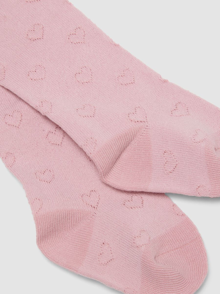 2-pack of pink organic stretch cotton tights_2