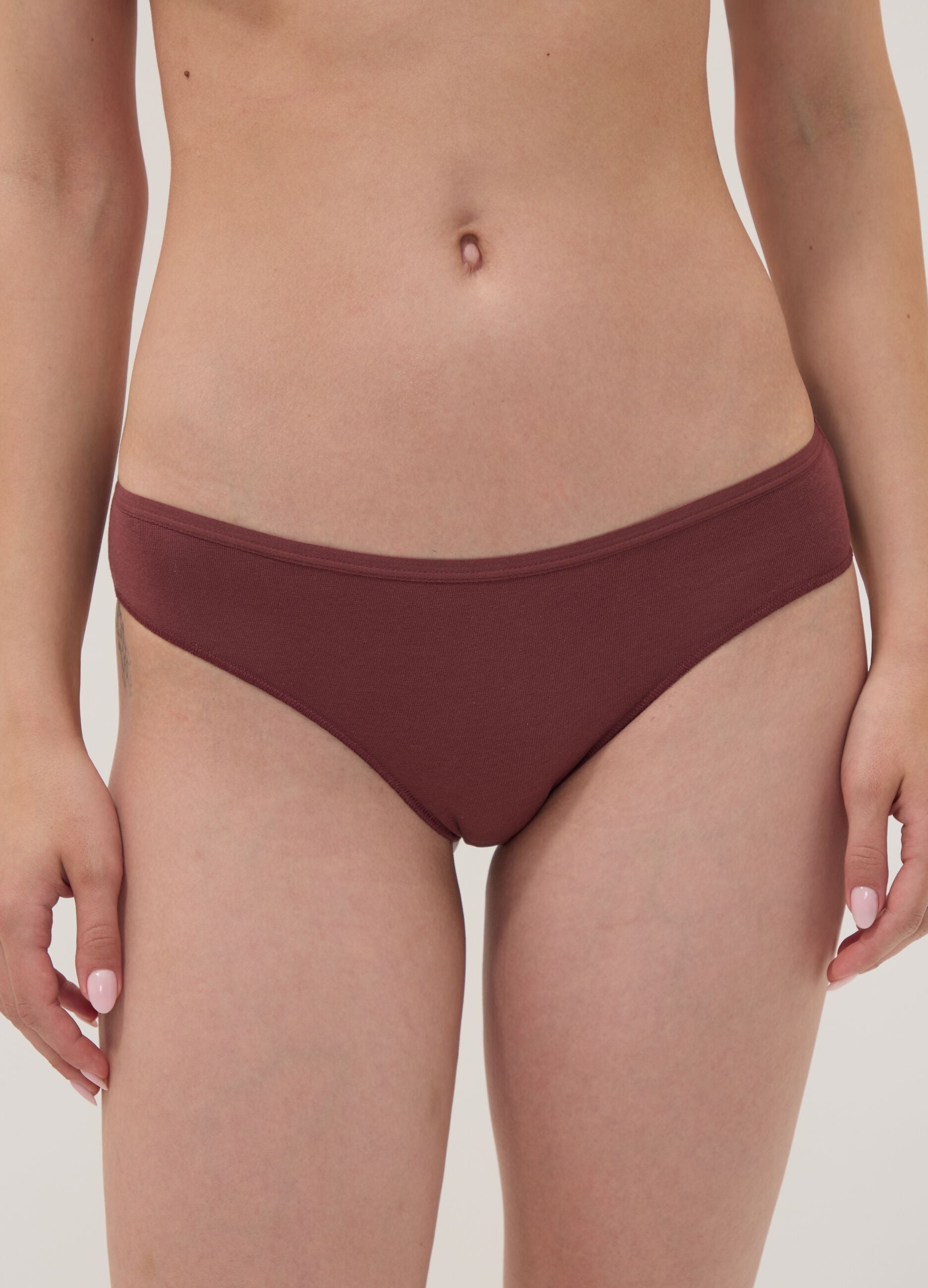 Five-pack of multicolour stretch organic cotton briefs