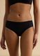 Black regular fit briefs with lace details_1