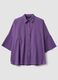 Purple pure cotton oversized shirt_4