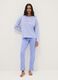 Purple pure cotton pyjamas regular fit with embroidery_0