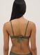Green stretch bandeau bikini top with padding_2