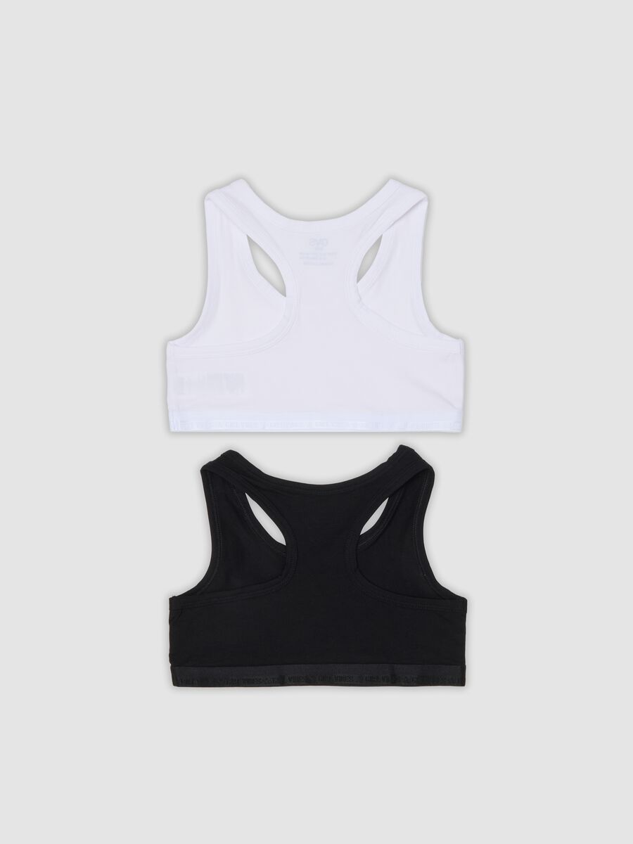 2-pack multicolour organic stretch cotton sports bras_1