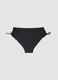 Black stretch bikini bottoms with ruched detailing_4