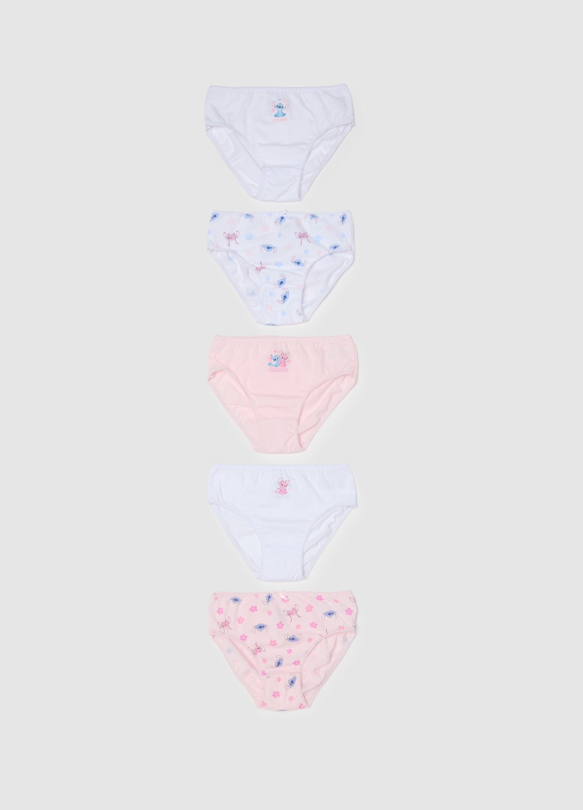 Multipack slip multicolor da bambina in puro cotone regular fit