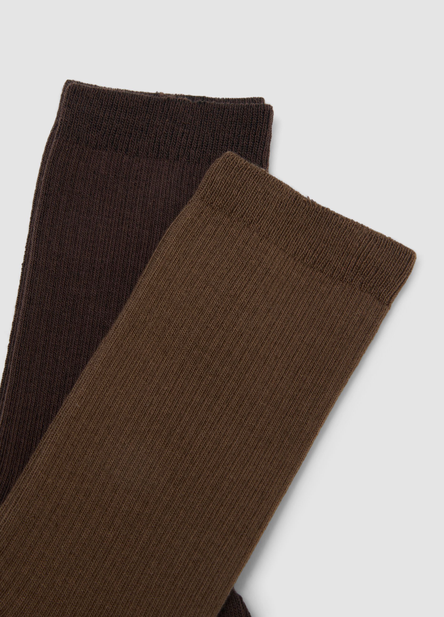 ALTAVIA STUDIO stretch cotton jersey brown socks (3-pack)