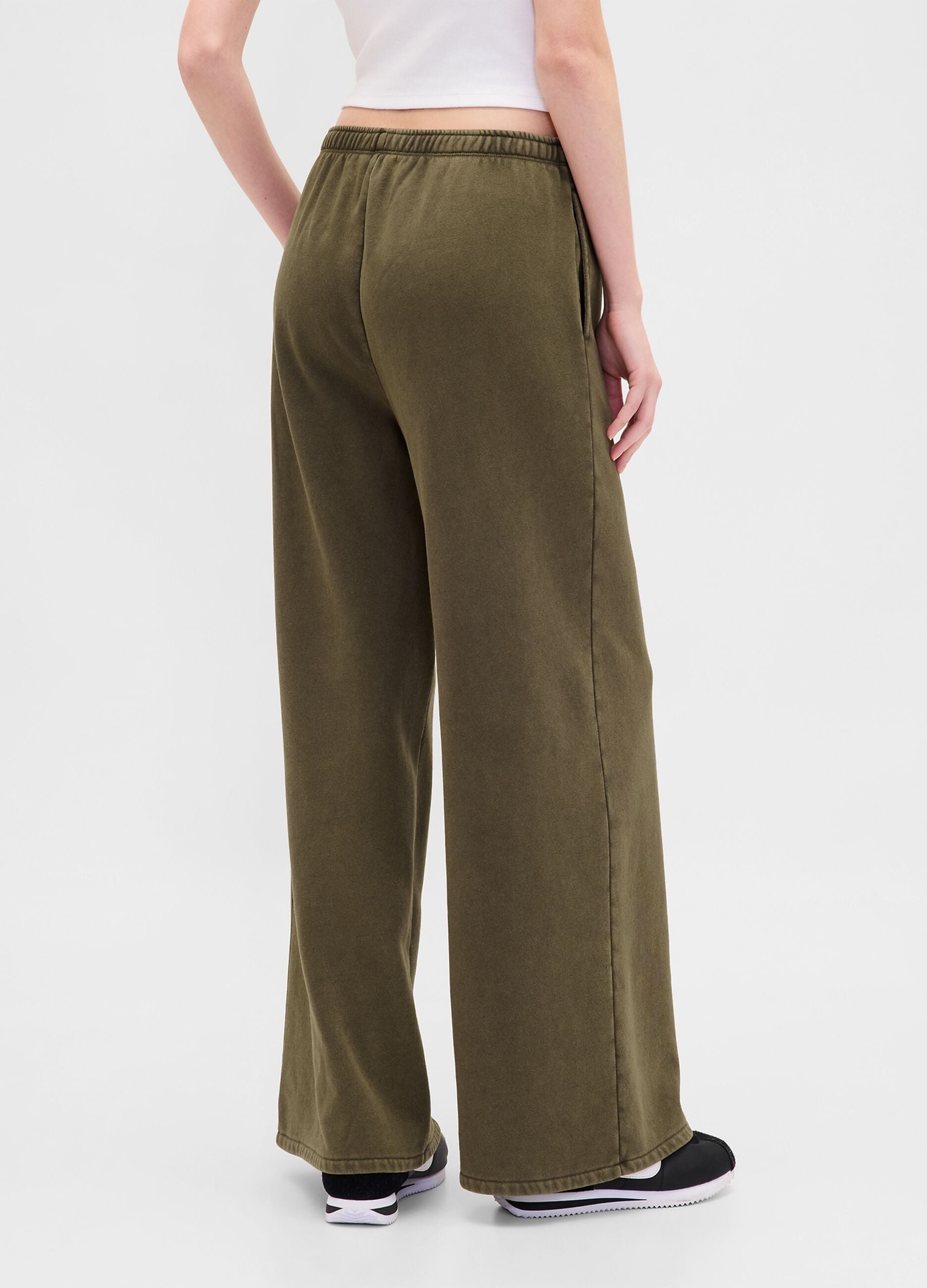 Wide Leg Sports Trousers