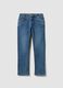 Boys&rsquo; regular-fit blue stretch cotton jeans_0
