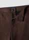 Brown flared trousers in stretch fabric_5