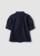 Regular-fit short-sleeved pure cotton denim shirt with tie detail_6
