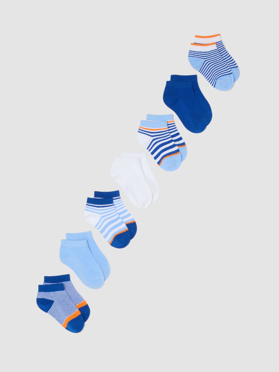 Boys&rsquo; multicolour stretch cotton-blend socks multipack_0