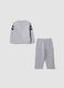 Grey cotton-blend jogging set with Mickey Mouse print_1