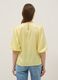 Yellow Regular Fit Long Sleeve Top with Keyhole Closure_3