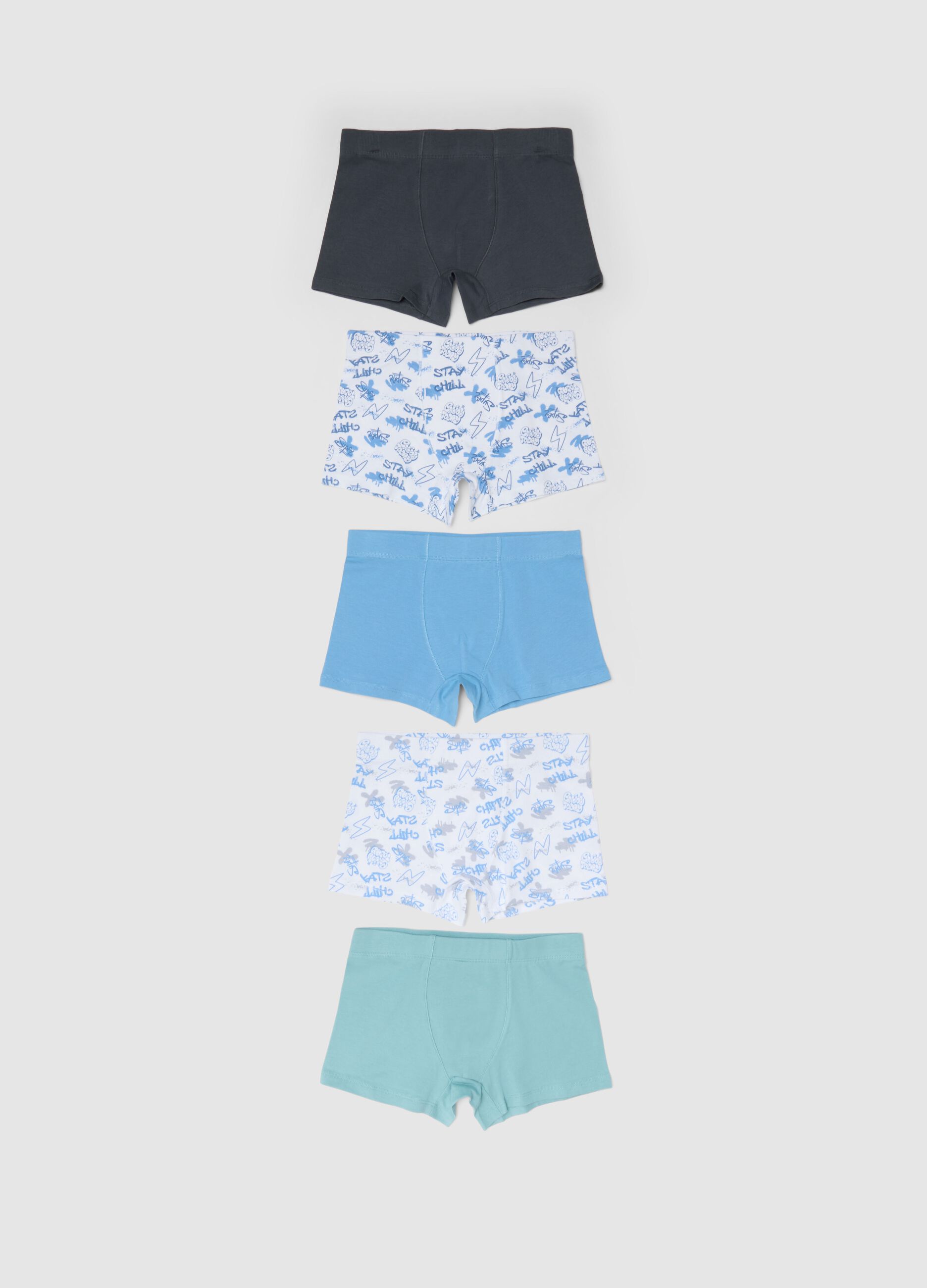 Multipack stretch cotton boxer shorts for boys