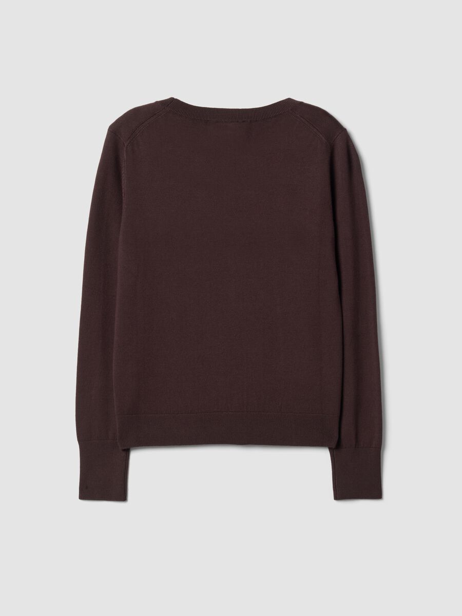 Brown viscose-blend crew-neck top_6