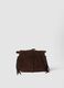 Brown genuine leather fringe bag_0