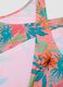 Pink tropical print girls&rsquo; swimsuit_3