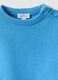 Maglia azzurra in puro cotone a girocollo in maglia regular fit per bimbo_2