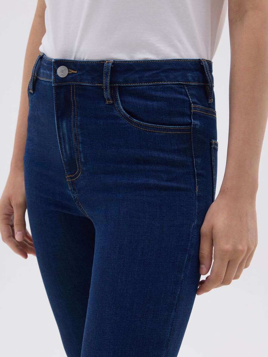 Women's Skinny Fit Black Denim Jeans_3