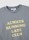 Grey pure cotton relaxed fit T-shirt with print_5
