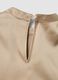 Beige stretch fabric high-neck top_5