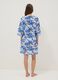 Multicoloured pure cotton kaftan with floral print_3