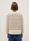 Multicolour striped stretch cotton blend sweater regular fit_2