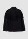 Black pure cotton denim jacket with fringes_6