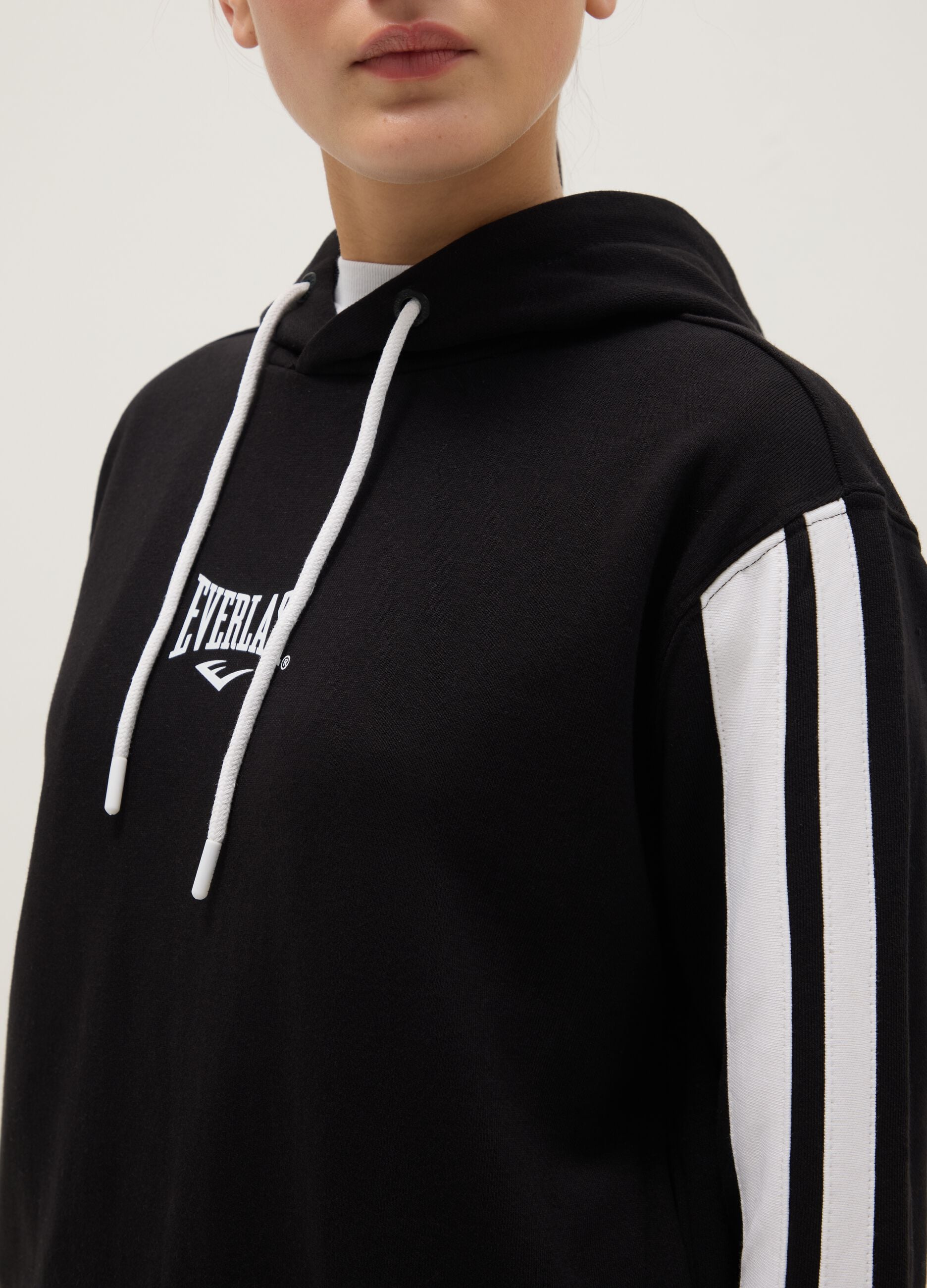 Multicolour cotton blend regular fit sweatshirt with Everlast logo