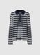 Multicolour Striped Stretch Cotton Polo Regular Fit_4