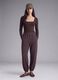 Purple soft-touch jogging bottoms ALTAVIA STUDIO_0