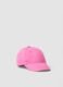 Pink pure cotton baby girl's cap with strawberry_0