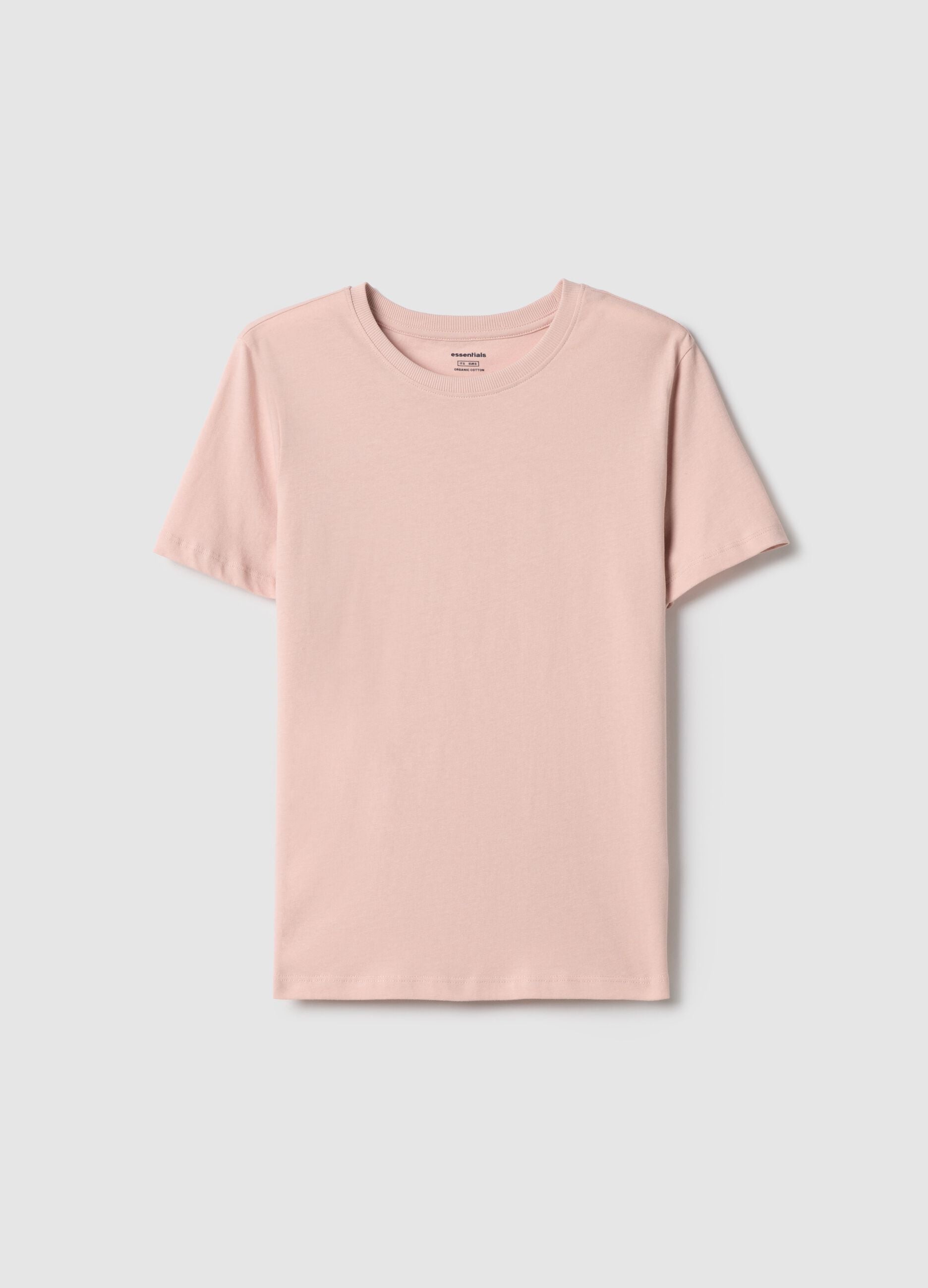 Pink Pure Cotton Regular Fit T-shirt