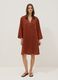 Brown pure linen kaftan_1