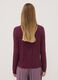 Red ribbed stretch viscose pyjama top_3