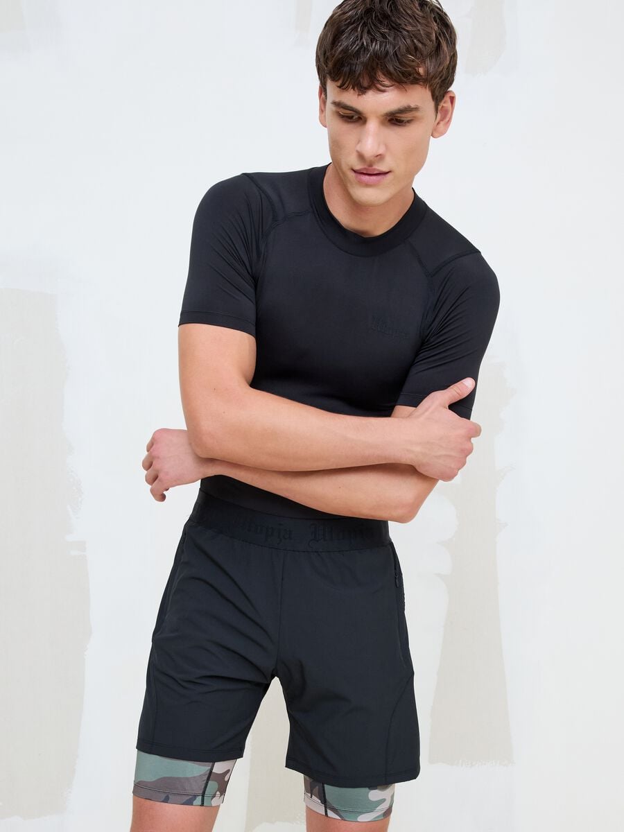 Fitted Technical T-shirt &ndash; Black_1