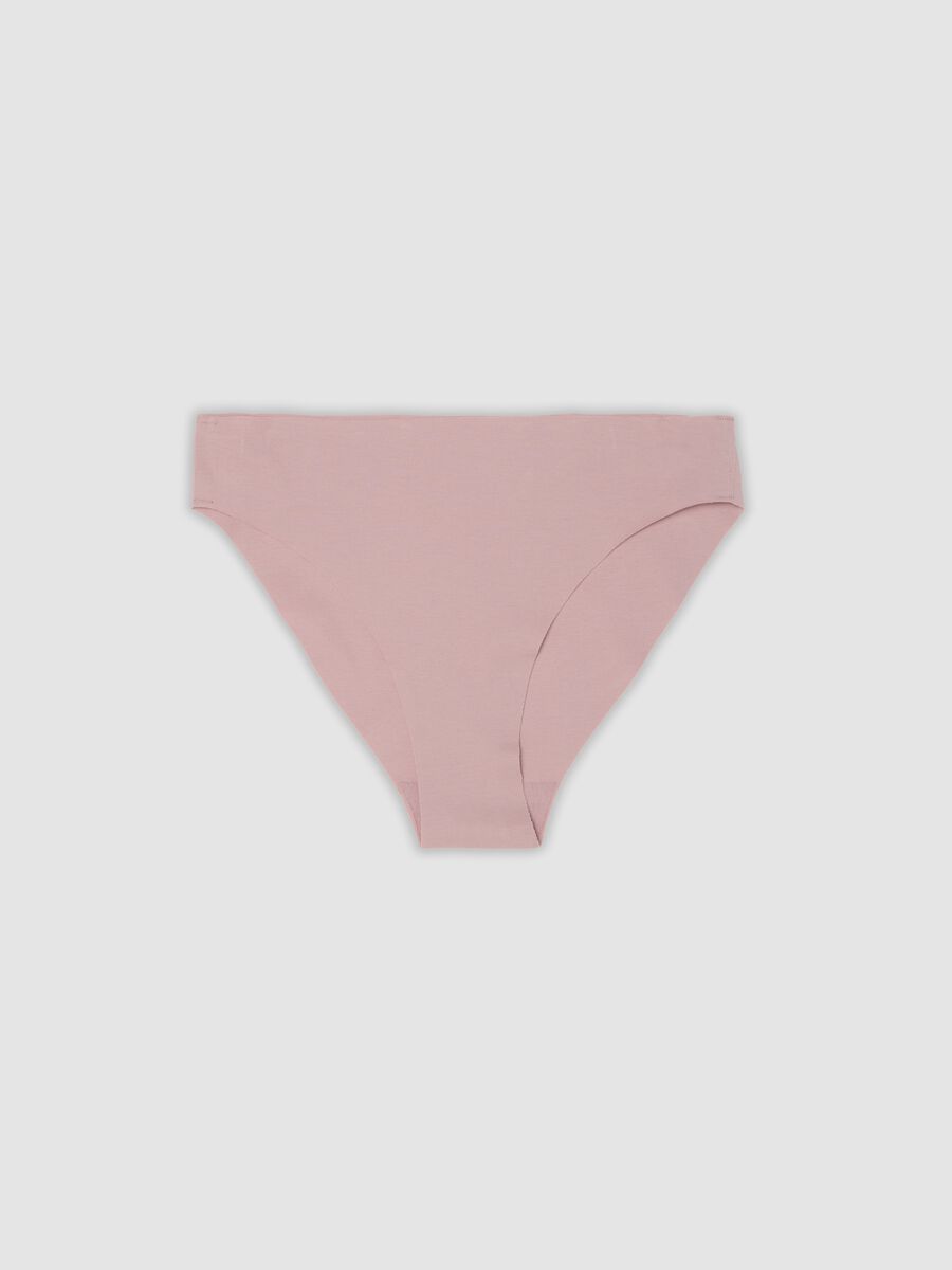 Pink stretch organic cotton briefs_0