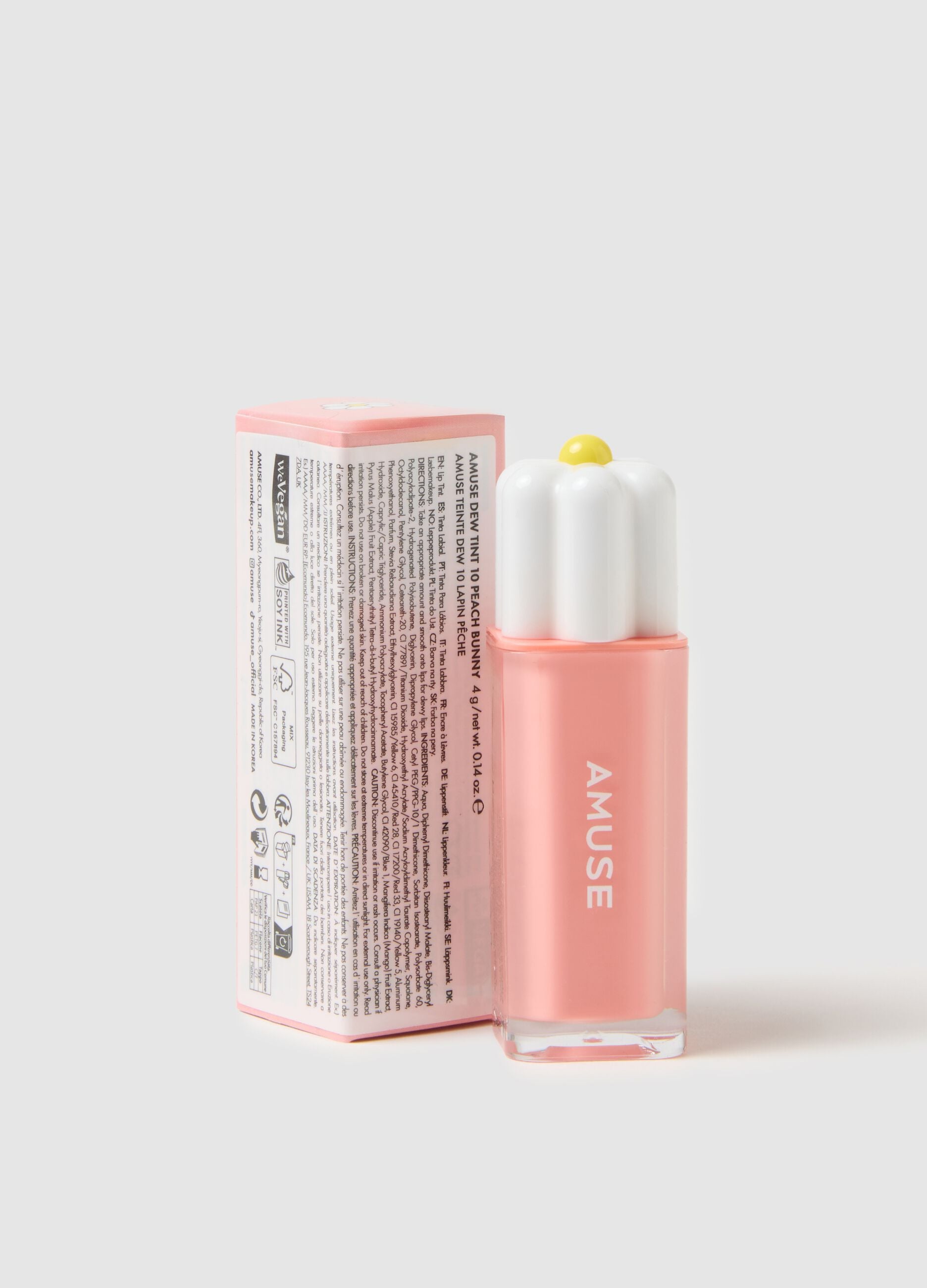 Water-based lip stain, offering great luminosity with a light, long-lasting finish