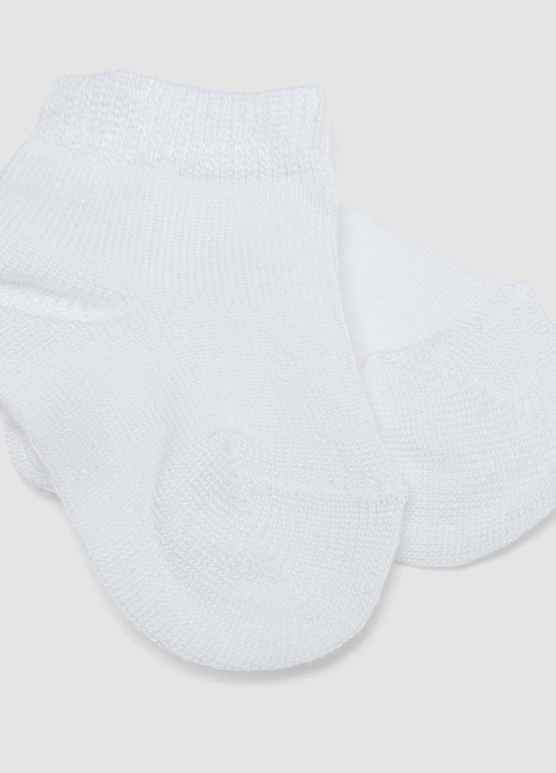 Two-pack newborn socks in multicoloured bamboo blend