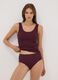 Purple high-waisted briefs in stretch organic cotton_0