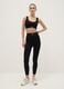 Slim Fit Black Long Sports Leggings_0