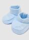Multicolour baby hat and shoes set in pure cotton_2