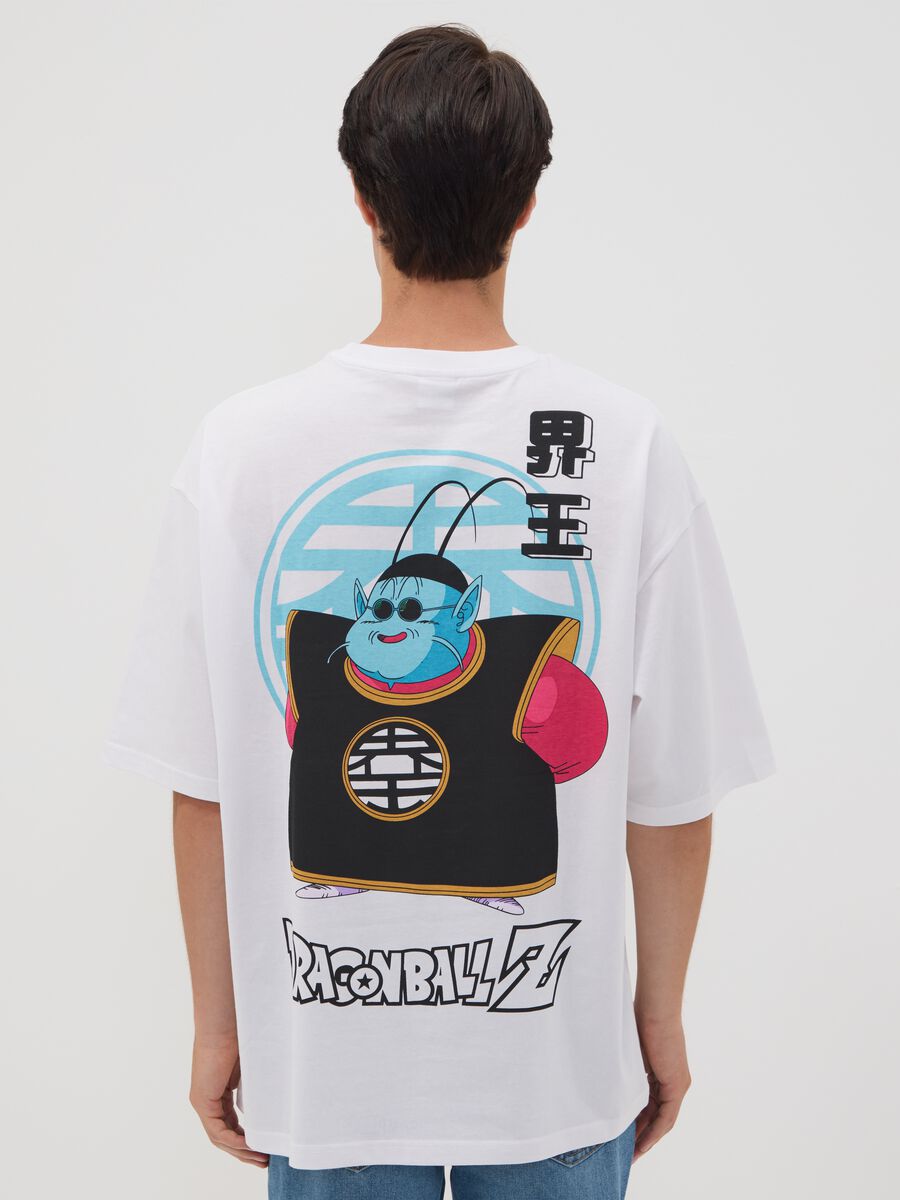White 100% cotton T-shirt with Dragon Ball Z graphic print_3