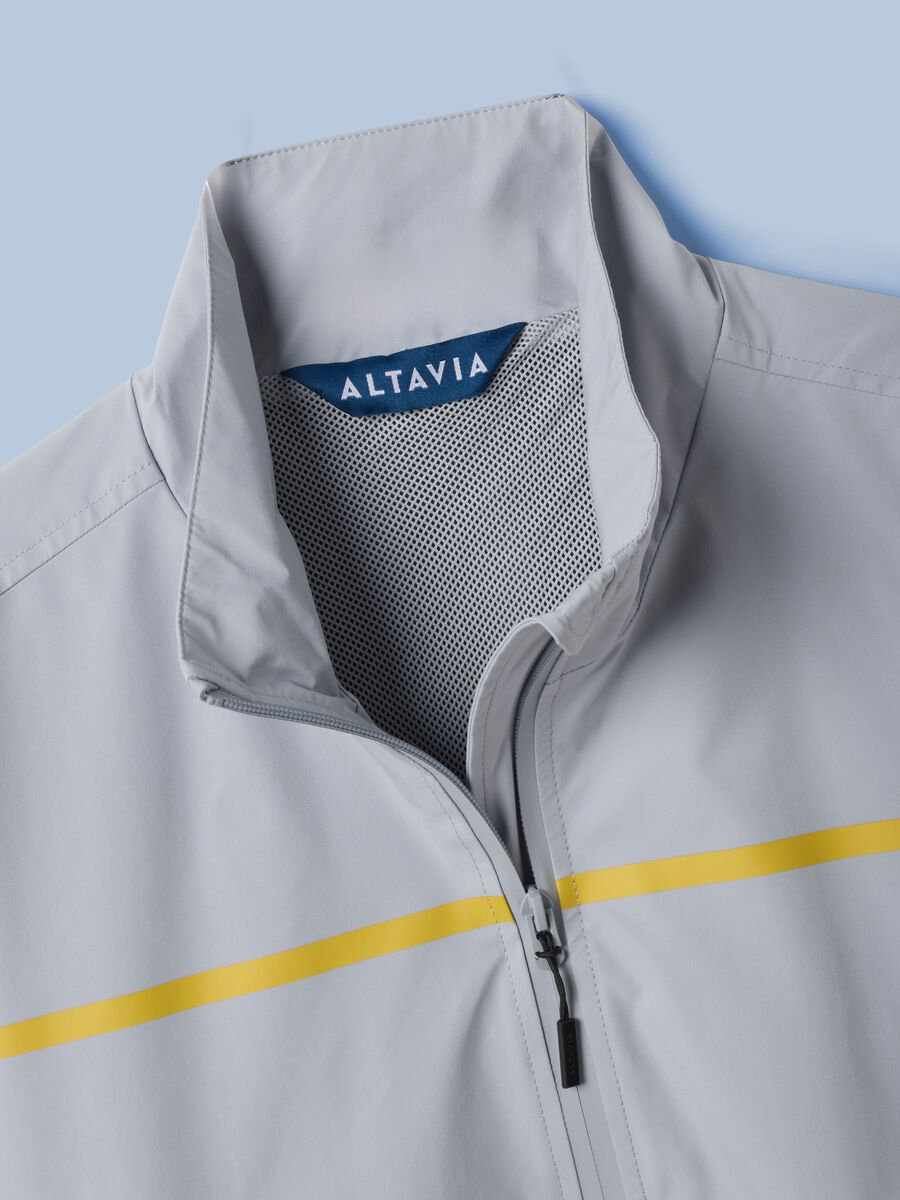 ALTAVIA SAILING grey windbreaker jacket with zip_6
