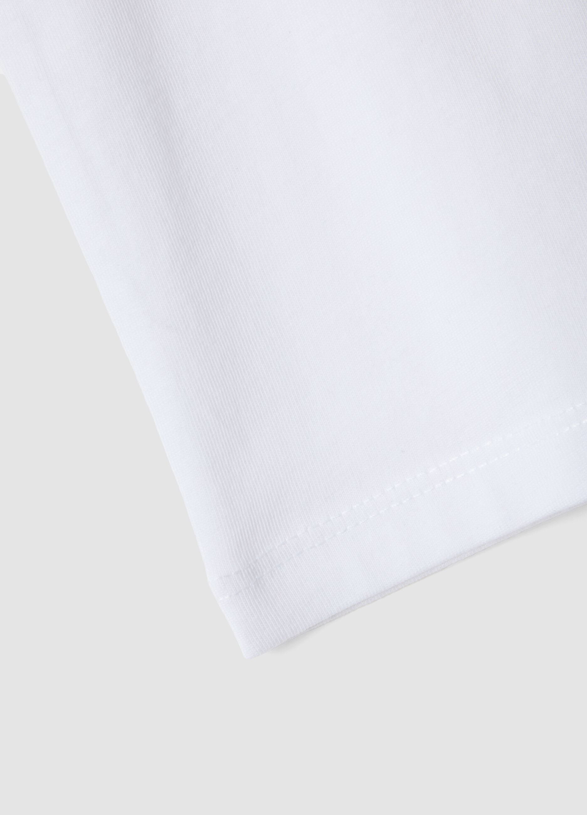 White pure cotton vest top